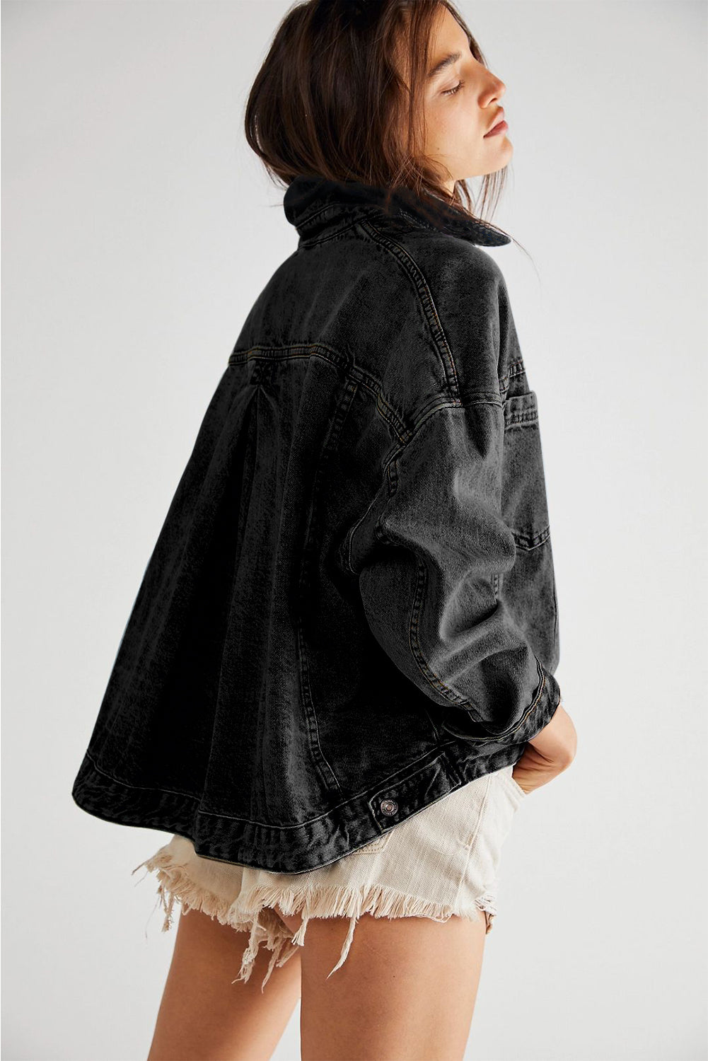 Washed Oversize Denim Jacket