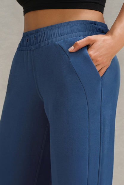 High-Waist Wide Leg Sweatpants