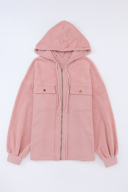 Drawstring Zip Up Jacket