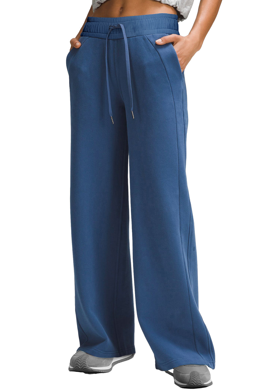 High-Waist Wide Leg Sweatpants