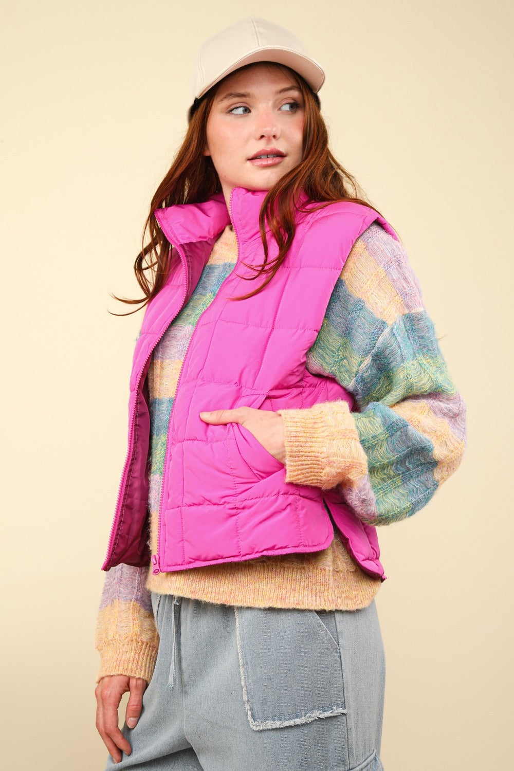 Zip Puffer Padded Warm Vest