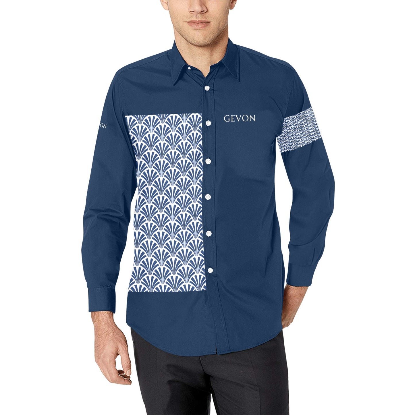 Gevon - Geo Long-Sleeve Shirt