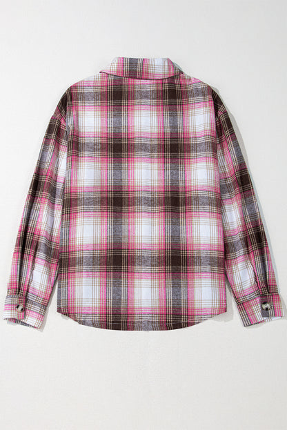 Plaid Button Up Shacket