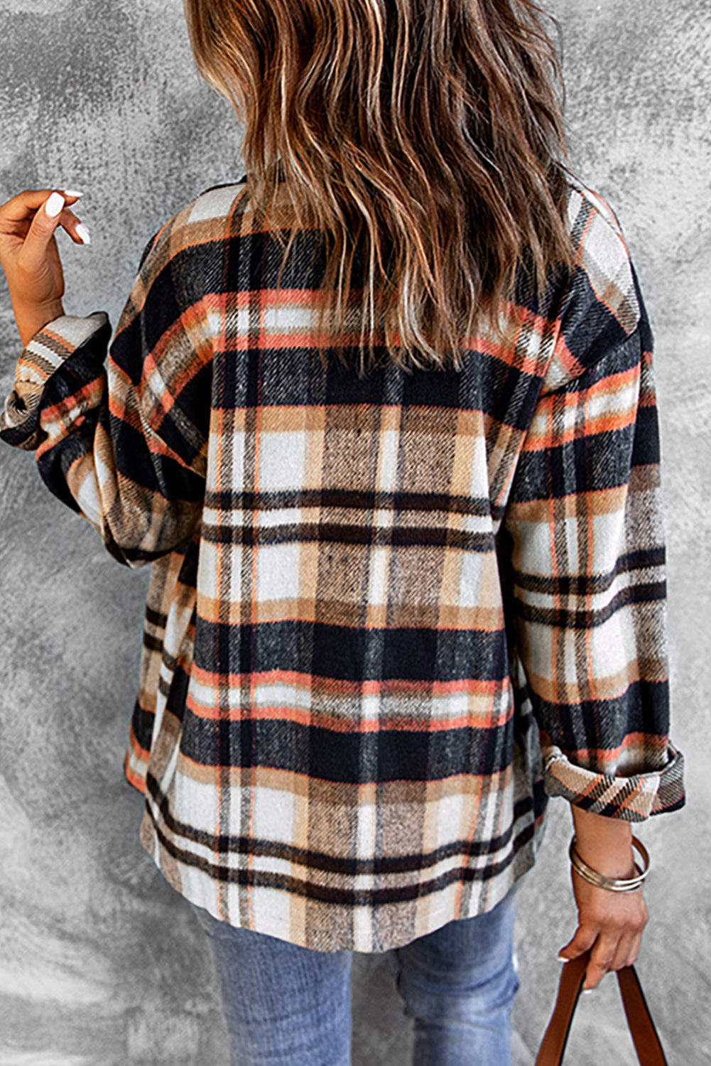 Geometric Plaid Shacket