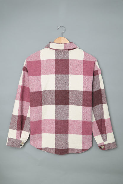 Plaid Color Block Jacket