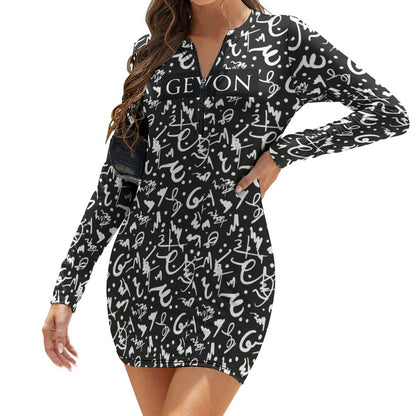 Gevon - Long Sleeve Dress