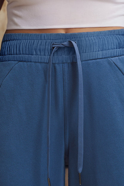 High-Waist Wide Leg Sweatpants