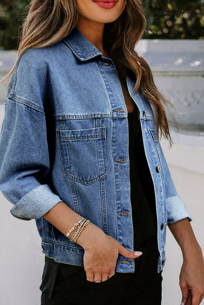 Washed Oversize Denim Jacket