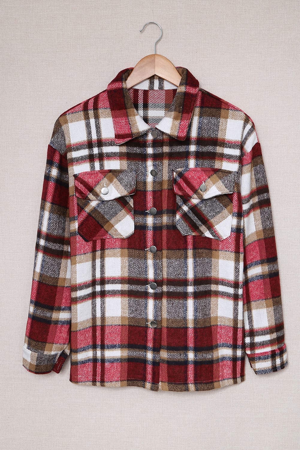 Geometric Plaid Shacket