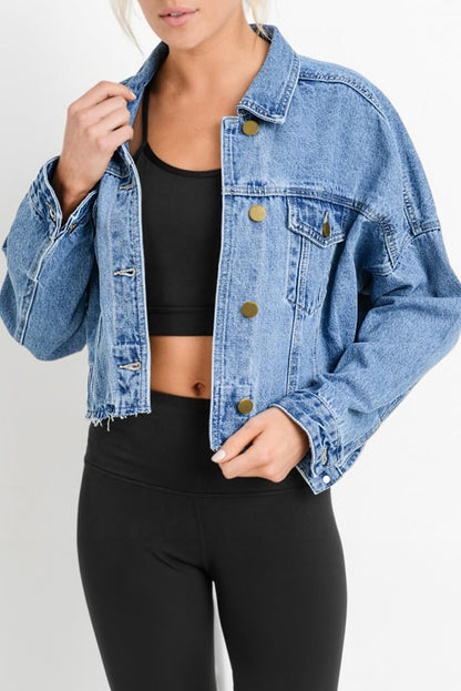 Wash Cropped Denim Jacket