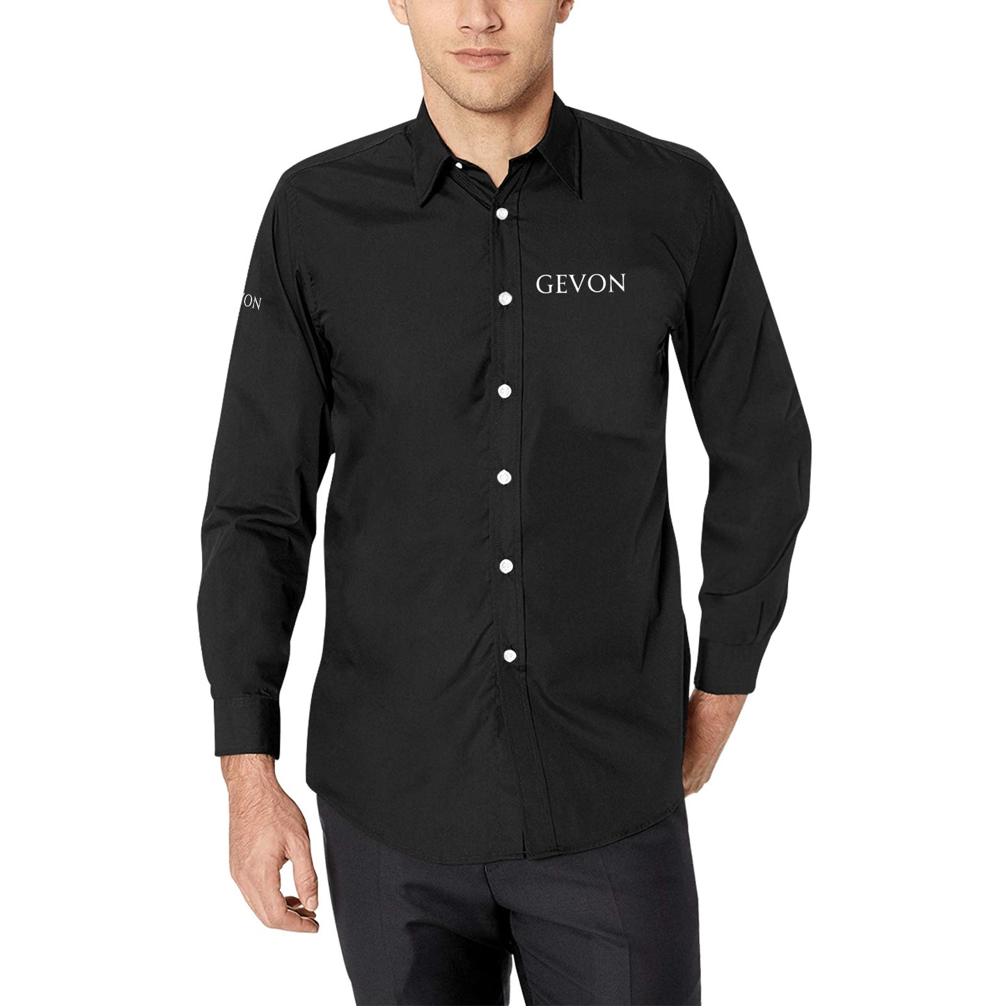 Gevon - Simple Long-Sleeve Shirt