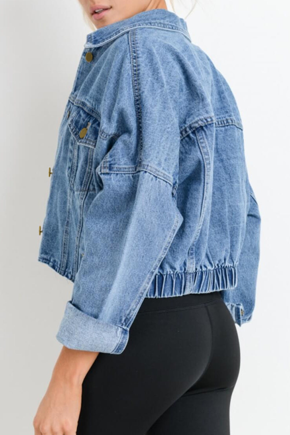 Wash Cropped Denim Jacket