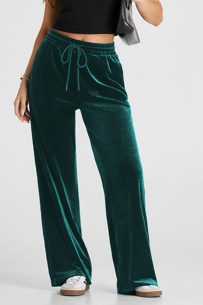 Drawstring Wide Leg Pants