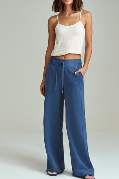 High-Waist Wide Leg Sweatpants