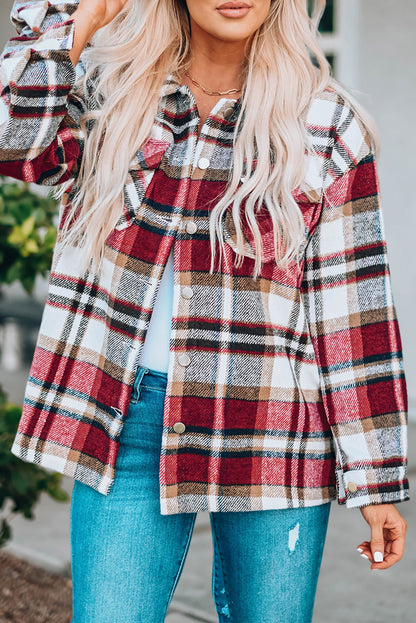 Geometric Plaid Shacket