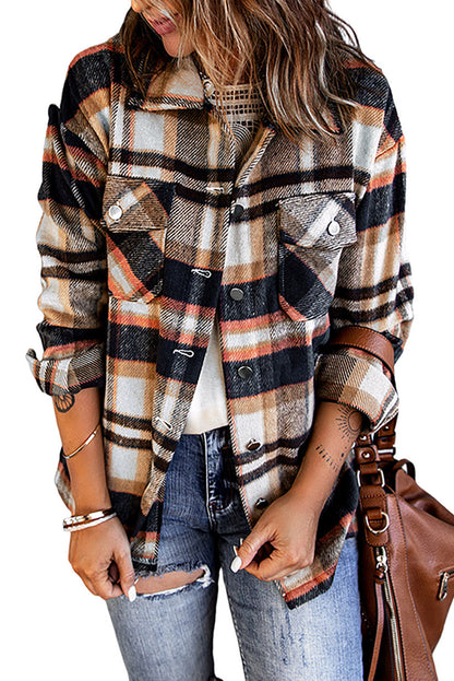 Geometric Plaid Shacket