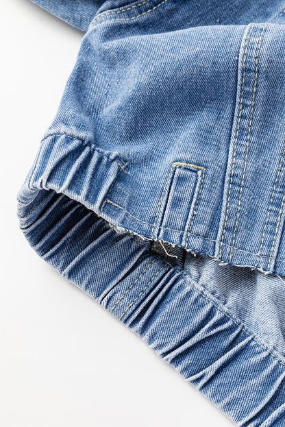 Wash Cropped Denim Jacket