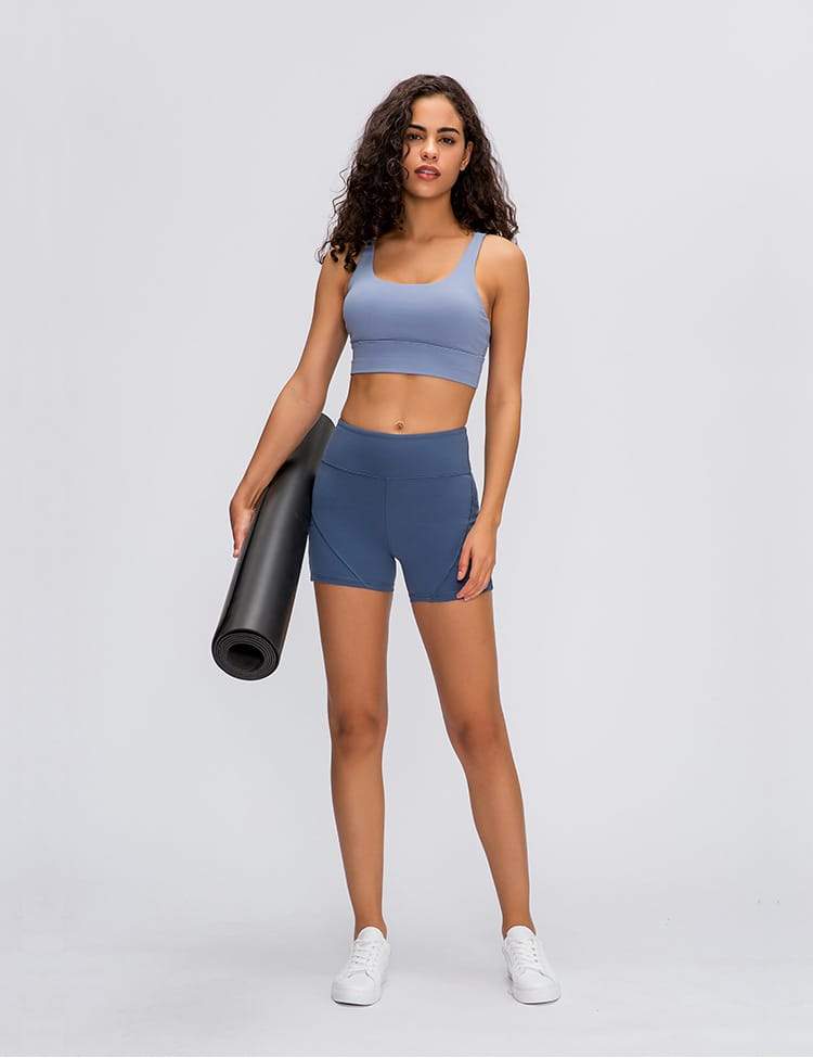 Anti-sweat High-Waisted Soft Cotton Yoga Shorts