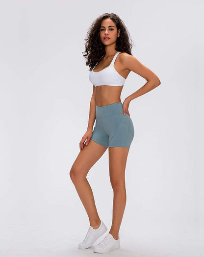 Anti-sweat High-Waisted Soft Cotton Yoga Shorts