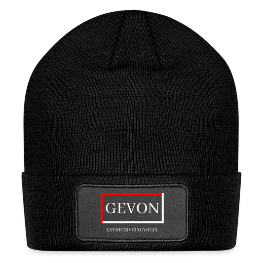 Gevon Patch Beanie - black